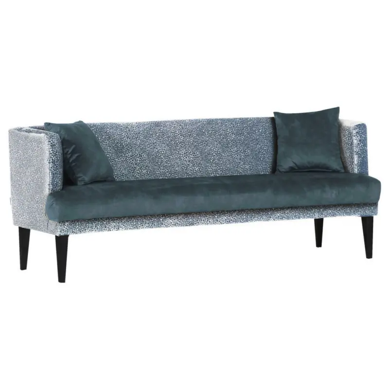 Sitzbank 190/83/70 cm in Hellblau, Dunkelblau