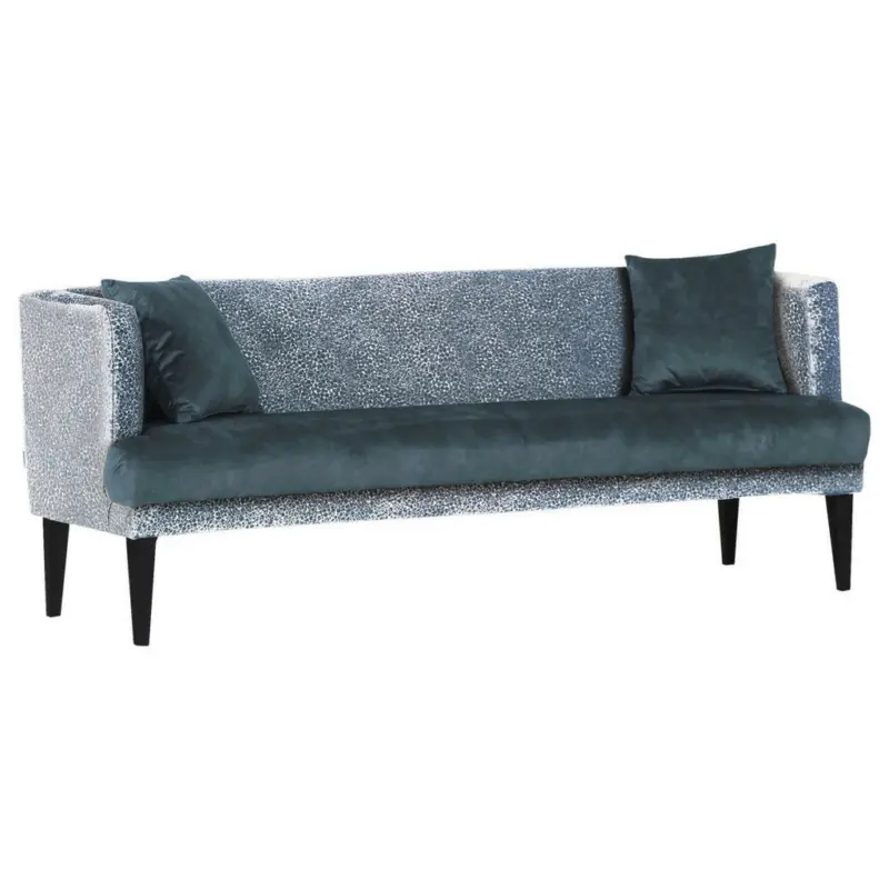 Sitzbank 170/83/70 cm in Hellblau, Dunkelblau