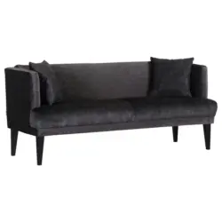 Sitzbank 190/83/70 cm in Anthrazit, Schwarz