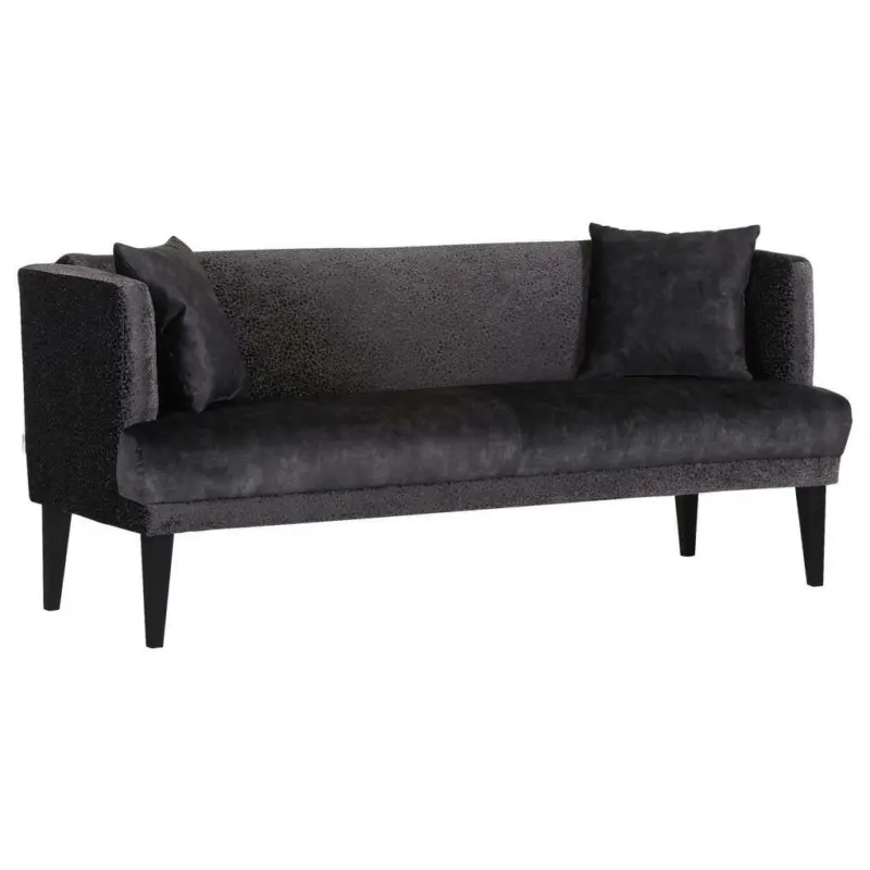 Sitzbank 190/83/70 cm in Anthrazit, Schwarz