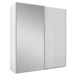 Schwebet&uuml;renschrank in Wei&szlig;