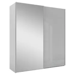 Schwebet&uuml;renschrank in Grau