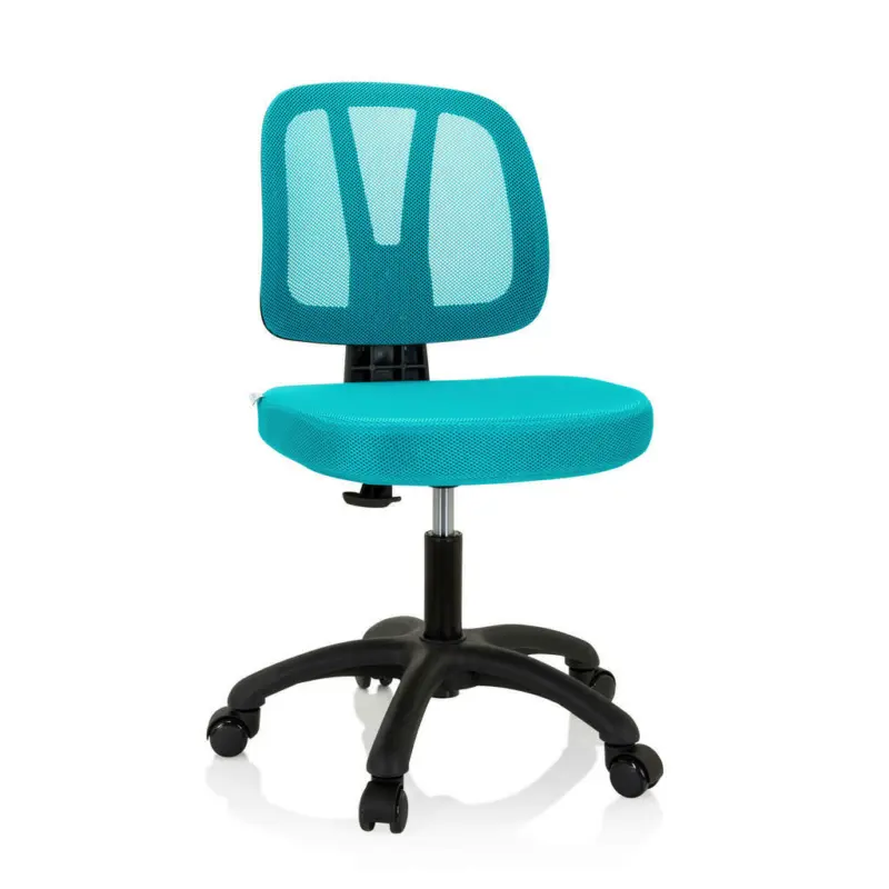 Jugenddrehstuhl in Netzbespannung Türkis