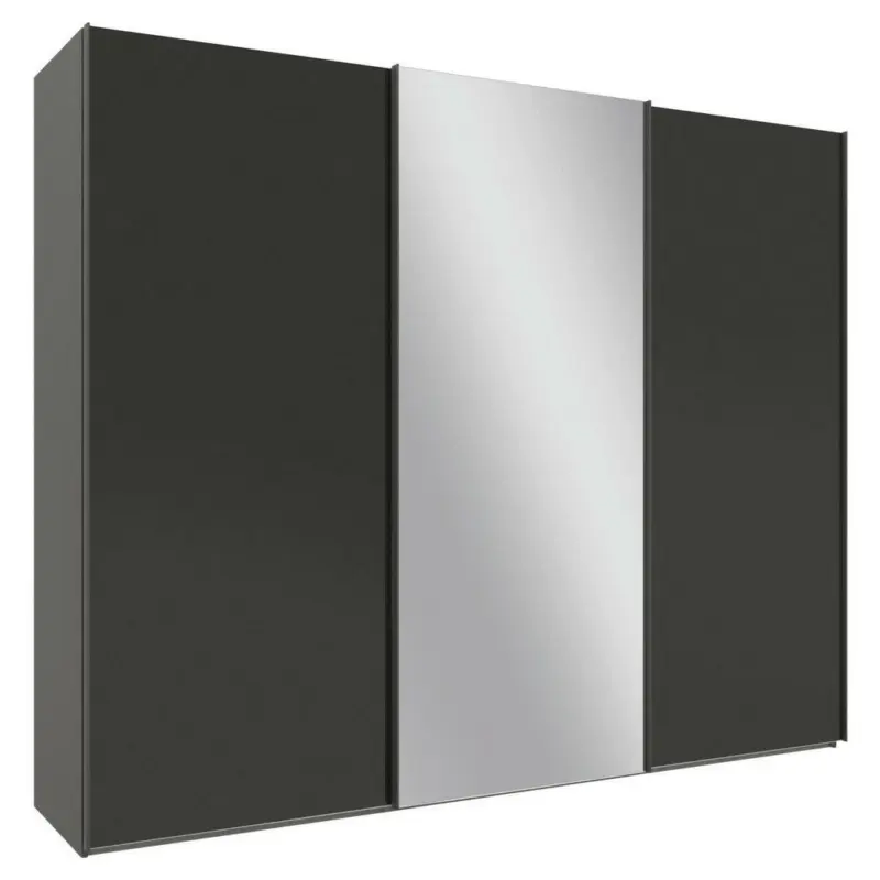 Schwebetürenschrank in Anthrazit
