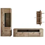 XXXLutz Lauterach - Ihr Möbelhaus bei Bregenz Wohnwand 322,2/205,6/50 cm in Grau, Eichefarben