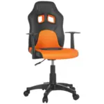 XXXLutz Lauterach - Ihr Möbelhaus bei Bregenz Jugenddrehstuhl in Lederlook, Netzbespannung Orange, Schwarz