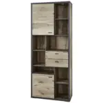 XXXLutz Lauterach - Ihr Möbelhaus bei Bregenz Regal 85,8/207,9/37,4 cm Eichefarben, Dunkelgrau