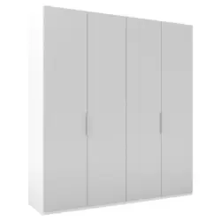 Dreht&uuml;renschrank in Grau, Wei&szlig;