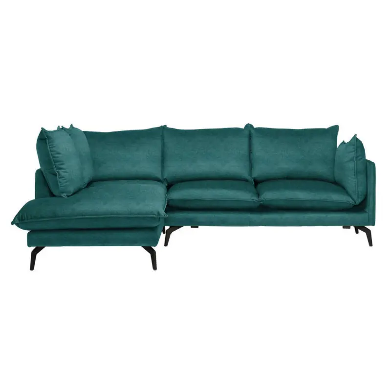 Ecksofa in Samt Grün