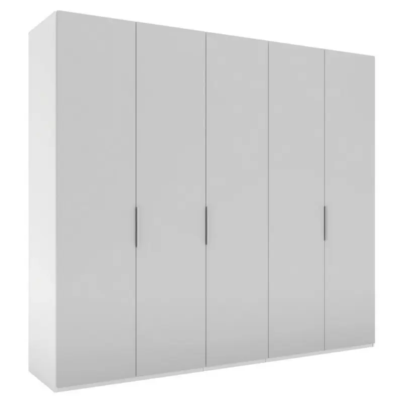 Dreht&uuml;renschrank in Grau, Wei&szlig;