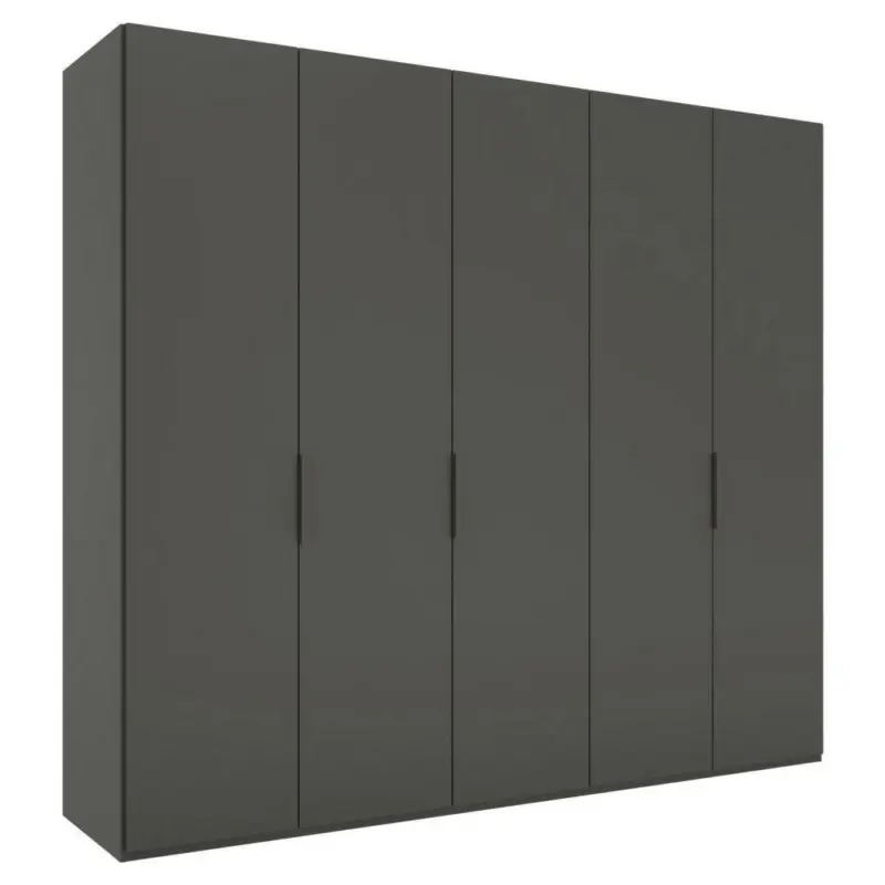 Drehtürenschrank in Anthrazit
