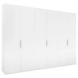 Drehtürenschrank in Weiß