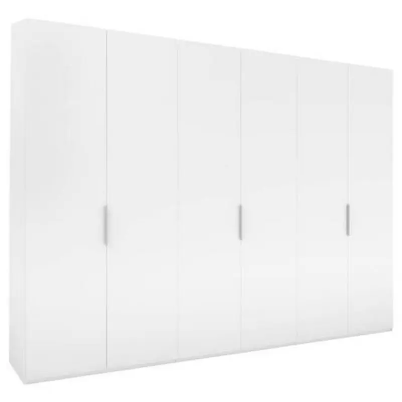 Drehtürenschrank in Weiß