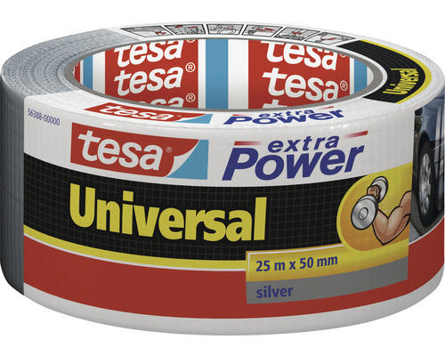 Universal Folienband Tesa extra Power Universal silber 50 mm x 25 m