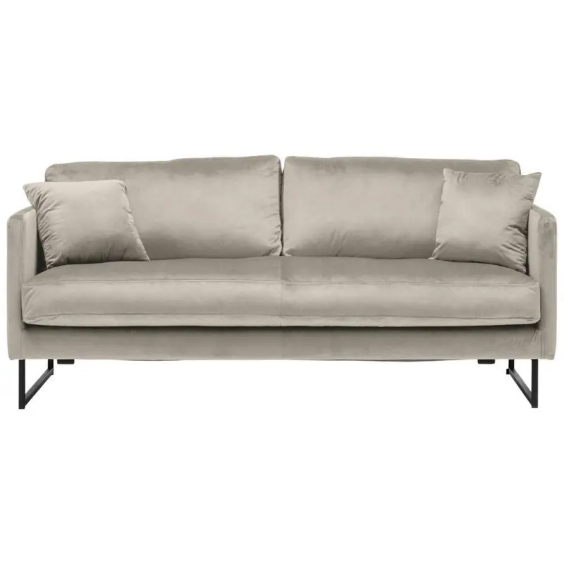 2,5-Sitzer in Samt Taupe