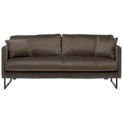 2,5-Sitzer in Samt Braun