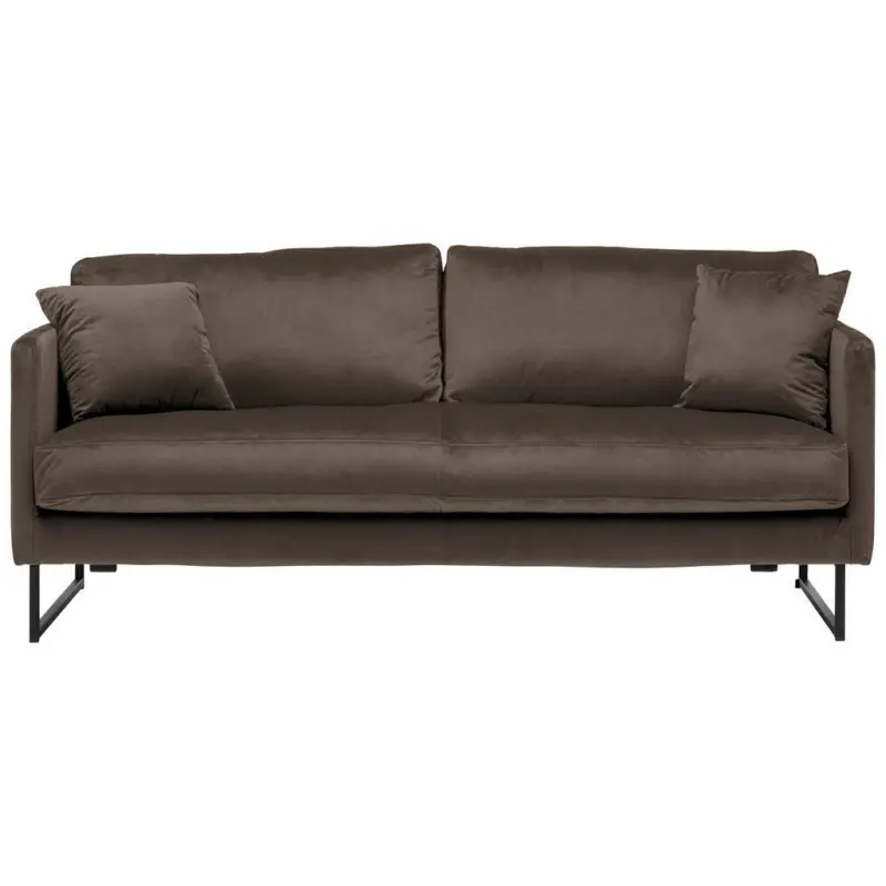 2,5-Sitzer in Samt Braun