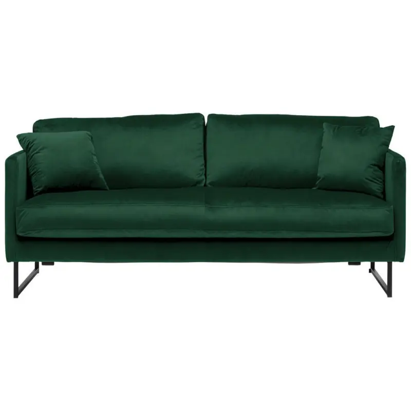 2,5-Sitzer in Samt Dunkelgrün