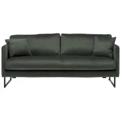 2,5-Sitzer in Samt Dunkelgrau