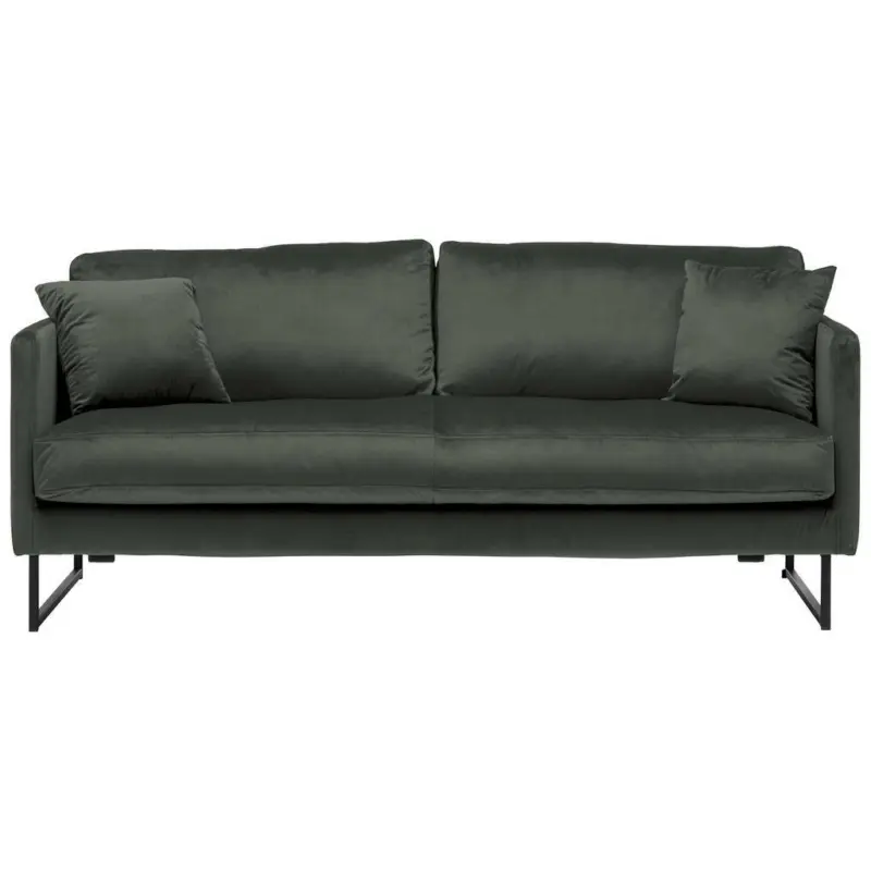 2,5-Sitzer in Samt Dunkelgrau