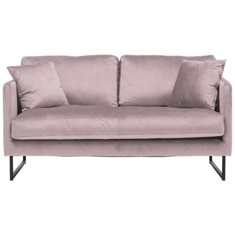 Zweisitzer-Sofa in Samt Flieder