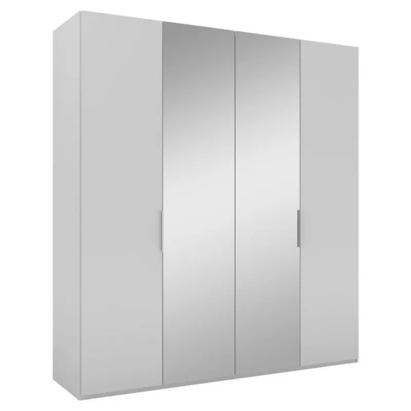 Drehtürenschrank in Grau