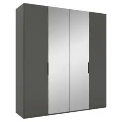 Dreht&uuml;renschrank in Anthrazit