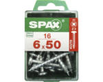 Hornbach Spax Universalschraube Kreuzschlitz PZ 3, Halbrundkopf, 6x50 mm, 16 Stück