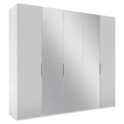 Dreht&uuml;renschrank in Grau, Wei&szlig;