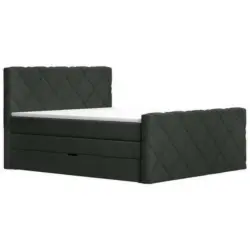 Boxspringbett 180/200 cm in Schwarz