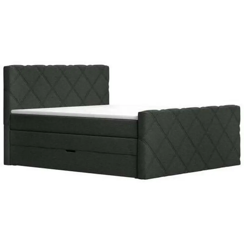 Boxspringbett 180/200 cm in Schwarz