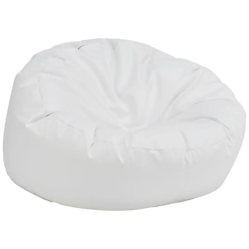 Hocker in Textil Weiß
