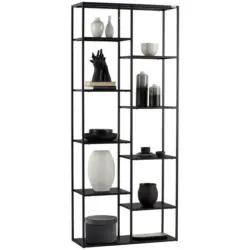 Regal 80/188/30 cm Schwarz