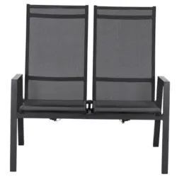 Gartenbank in Schwarz