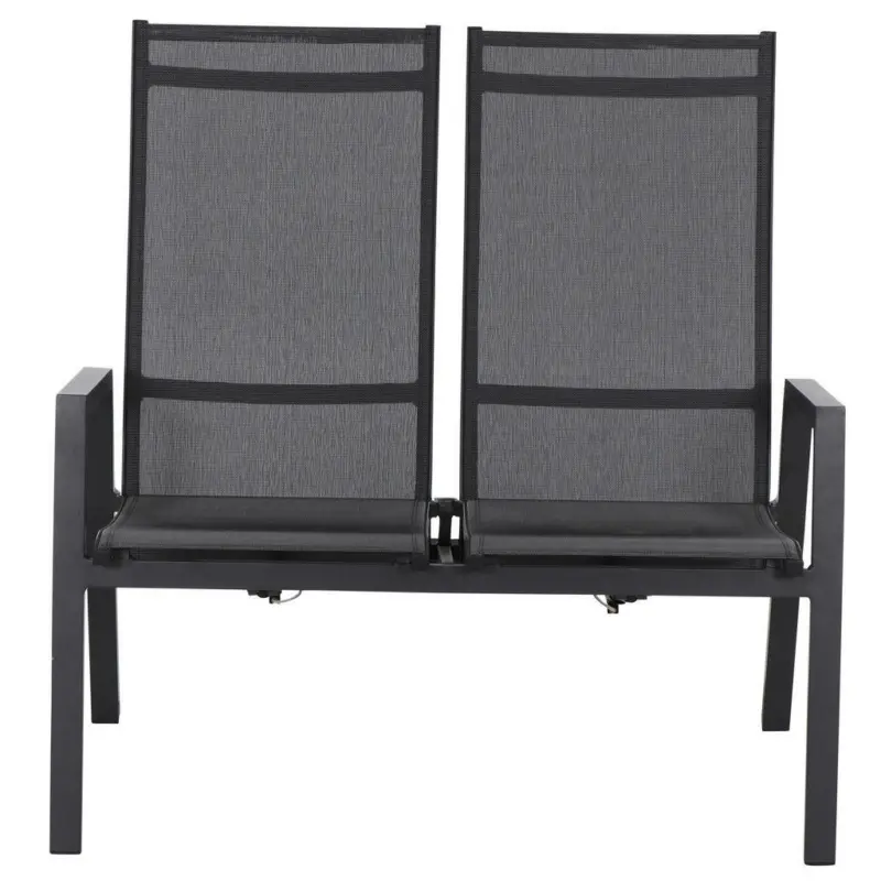 Gartenbank in Schwarz