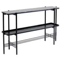 Konsolentisch in Metall, Stein 120/30/72 cm