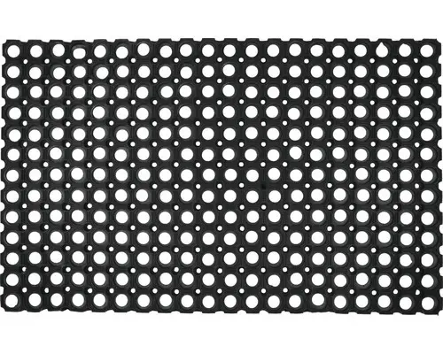 Gummiwabenmatte schwarz 50x80 cm