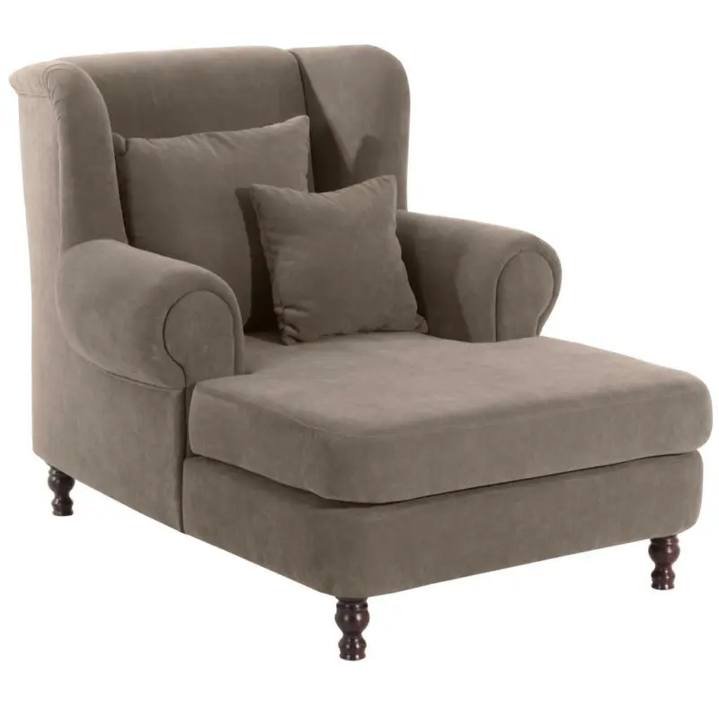 Lesesessel in Velours Sahara