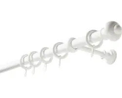Vorhangstangen Set Bifo weiß 200 cm Ø 28 mm