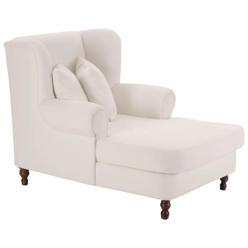 Lesesessel in Mikrofaser Creme