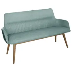 Sitzbank 157/88/62,5 cm in Eichefarben, Jadegrün