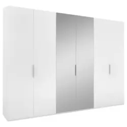 Drehtürenschrank in Weiß