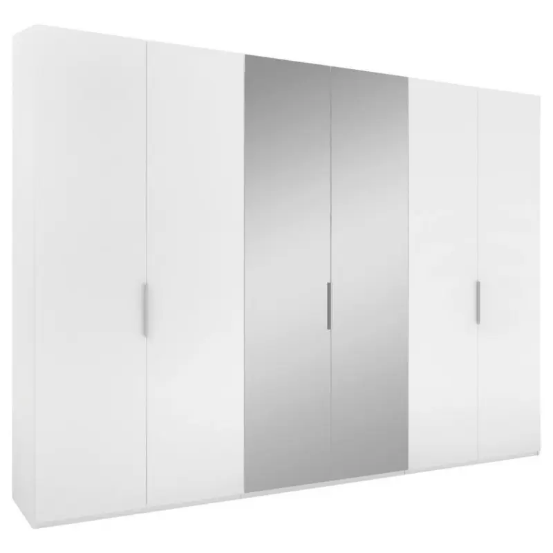 Drehtürenschrank in Weiß