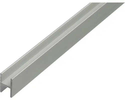 H-Profil Aluminium silber 9,1 x 12 x 1,3 mm 1,3 mm , 1 m