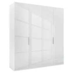 Drehtürenschrank in Weiß