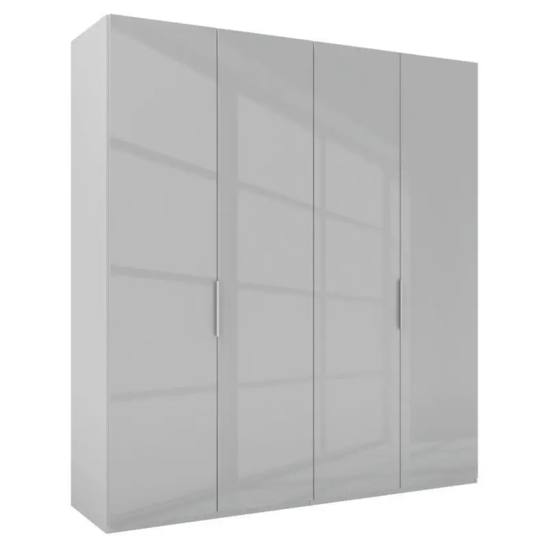 Drehtürenschrank in Grau