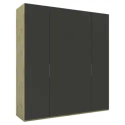 Dreht&uuml;renschrank in Anthrazit, Eiche Artisan