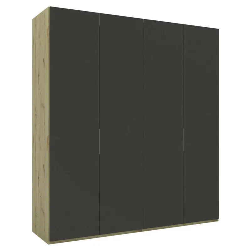 Dreht&uuml;renschrank in Anthrazit, Eiche Artisan