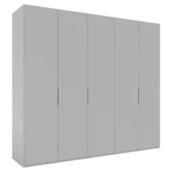 Drehtürenschrank in Grau