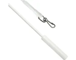 Schleuderstab Metall weiß 100 cm 2 Stk.